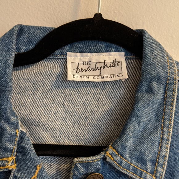 Vintage Beverly Hills Denim Crop Americana Jacket - Picture 8 of 13